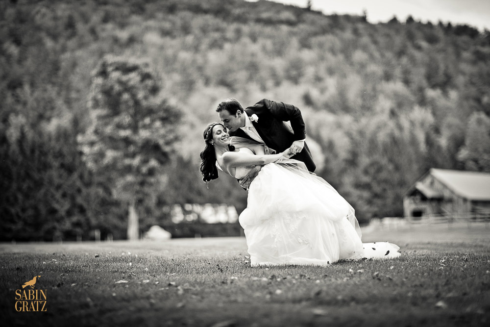 Classic Vermont Mountain Wedding B+W images
